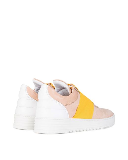 Filling Pieces Yellow Low Top Straps for men