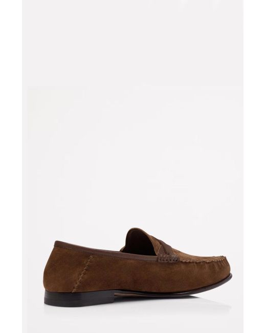 Tom Ford Brown Ripley Suede Loafers for men