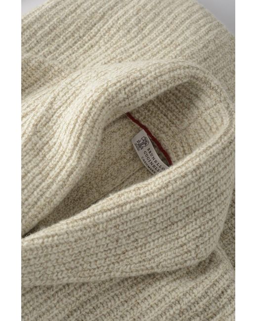 Brunello Cucinelli Natural Double Breast Cardigan for men