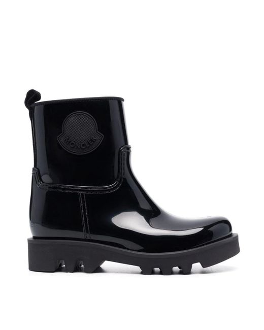 Moncler Black Ginette Rain Boots