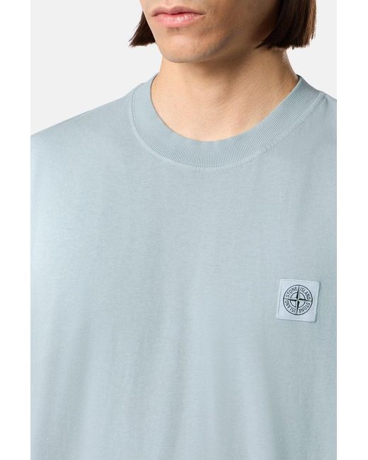 Stone Island Blue Patch Logo 2100030 T Shirt for men