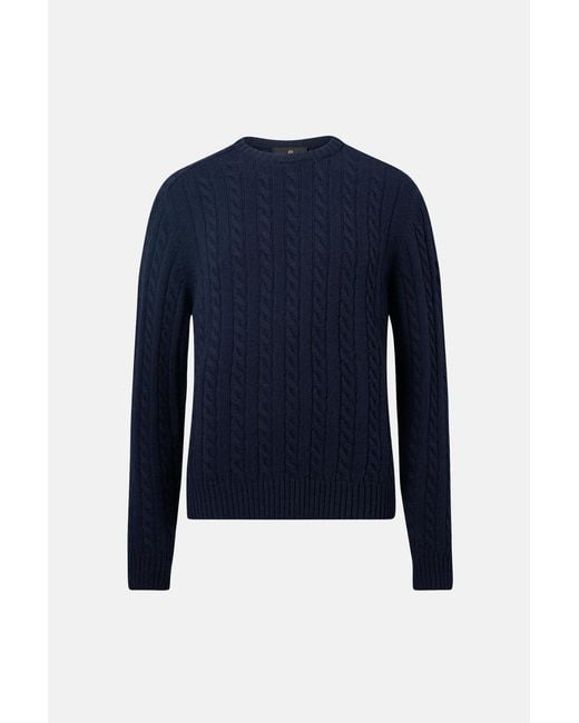 Belstaff Blue Westport Crewneck Sweater for men
