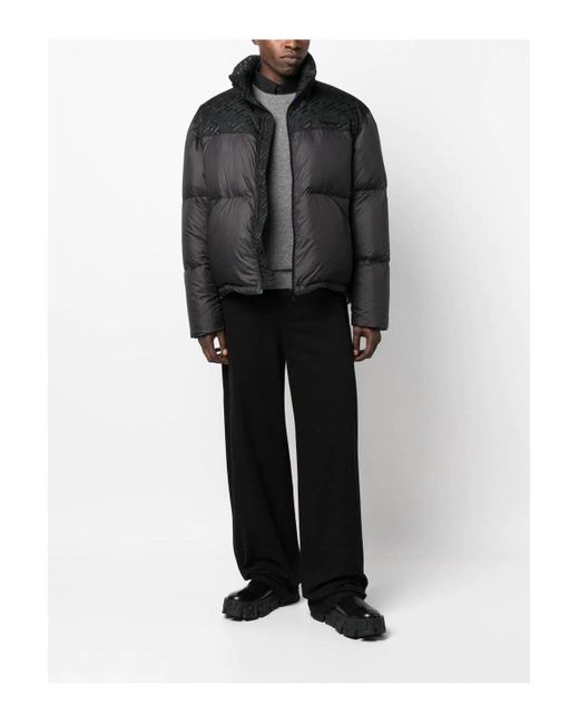 Versace Black Detachable Sleeve Down Jacke for men