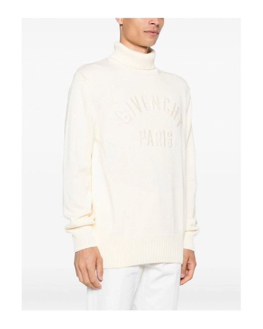 Givenchy White Turtleneck Sweater for men
