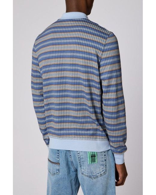 Paul Smith Blue Ps Stripe Cardigan for men