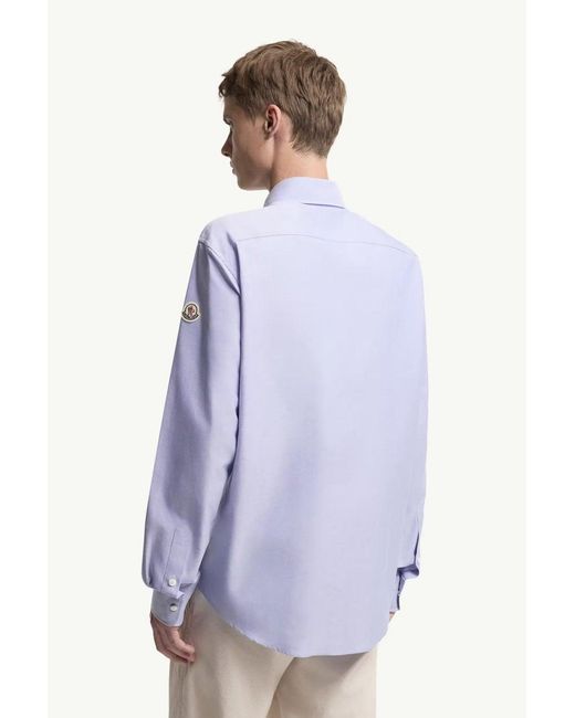 Moncler Purple Cotton Shirt for men