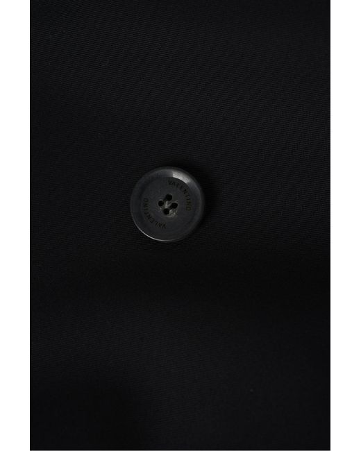 Valentino Black Untitled Stud Trench for men