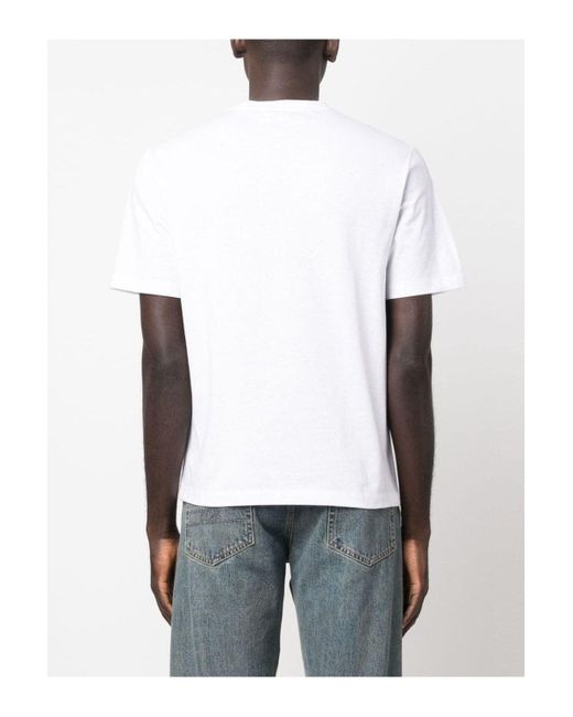 Palm Angels White Db Sartorial Tape Pkt Tee for men