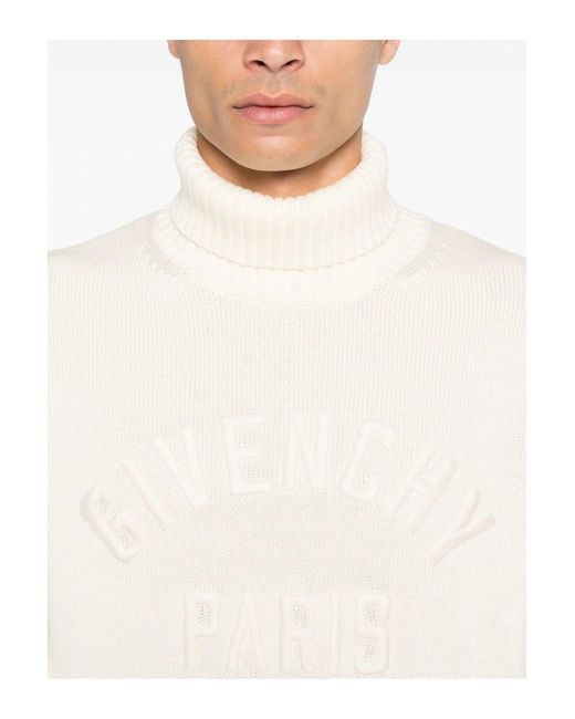 Givenchy White Turtleneck Sweater for men