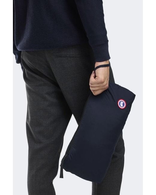 Canada Goose Blue Lodge Hooded Jacket for men