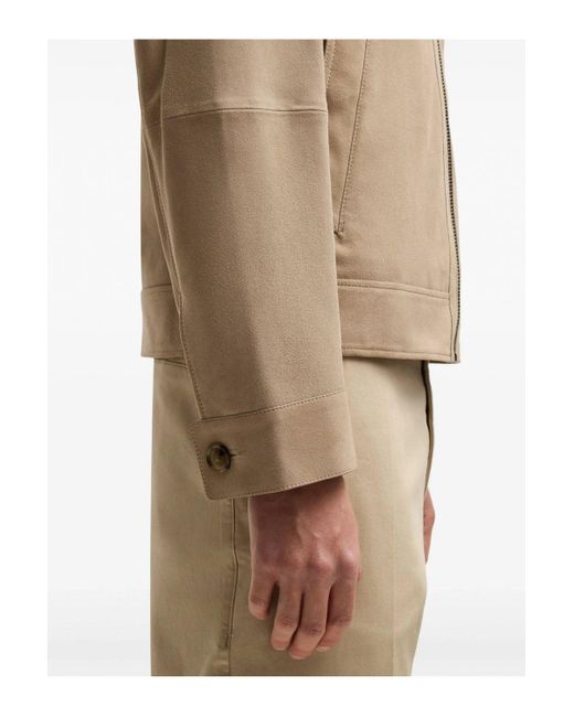 Boss Natural H Malbano 5 Leather Jacket for men