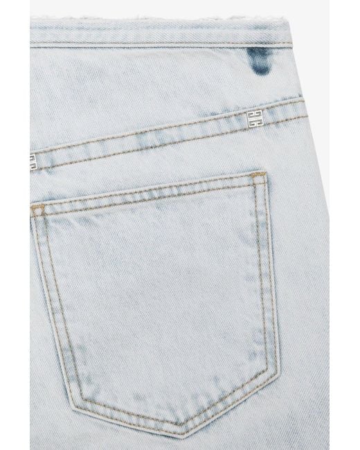 Givenchy Blue Vintage Denim Shorts for men