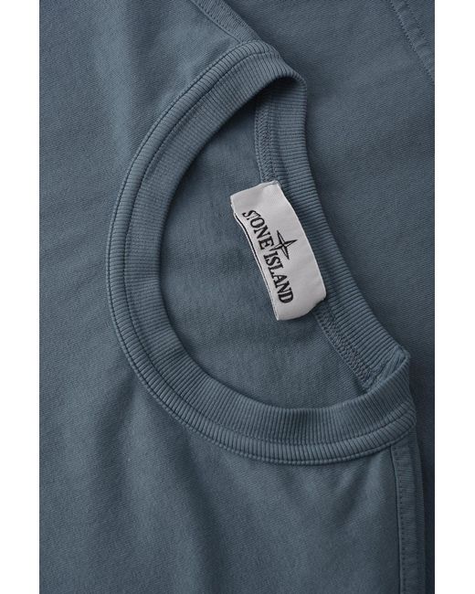 Stone Island Blue Slant Pocket 2100008 T Shirt for men
