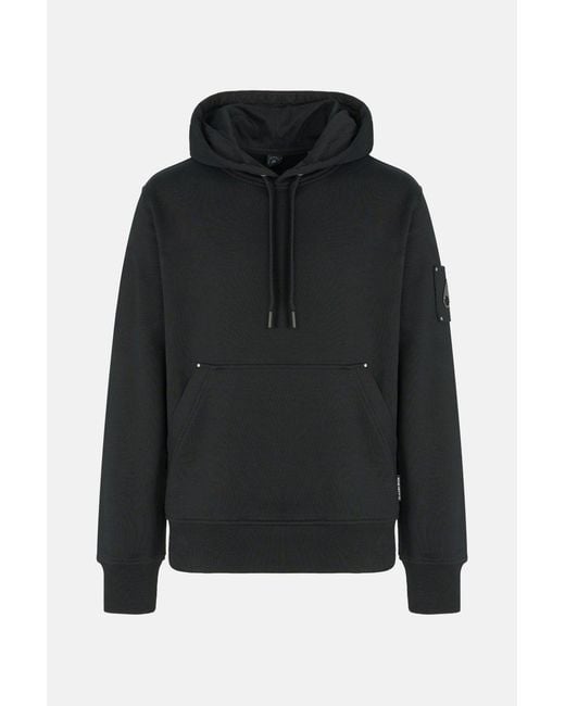 Moose Knuckles Black Hartsfield Hooded Top for men