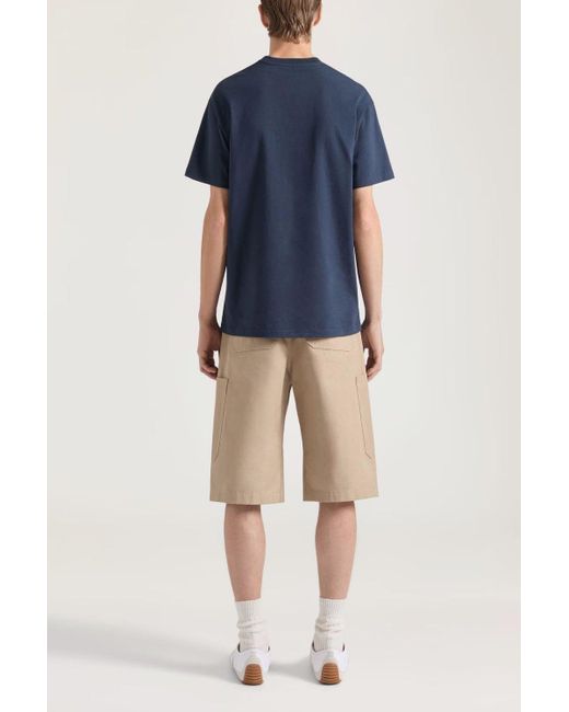 Givenchy Blue Regular Fit Paris T Shirt for men
