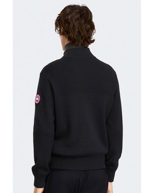 Canada Goose Blue Hybridge Knit Jacket for men