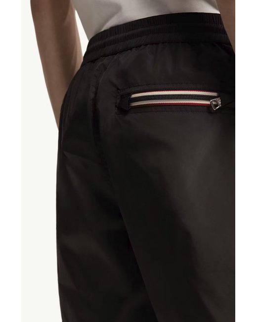 Moncler White Archive Logo Swimshorts for men