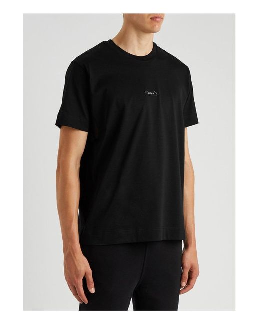 Givenchy Black Plaque Slim Fit T Shirt for men