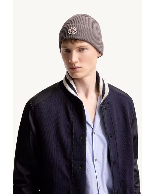 Moncler Brown Archive Logo Hat for men