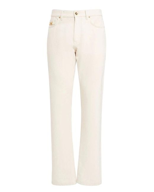 Versace White Rinsed Denim Jeans for men