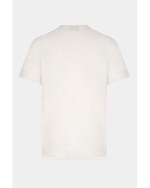 Paul & Shark White Pure Cotton Jersey Badge T Shirt for men