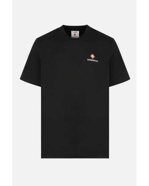 Casablanca Black Core Logo 3d Classic T-shirt for men
