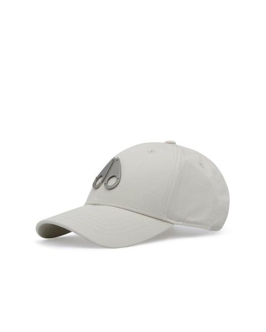 Moose Knuckles White Logo Icon Cap for men
