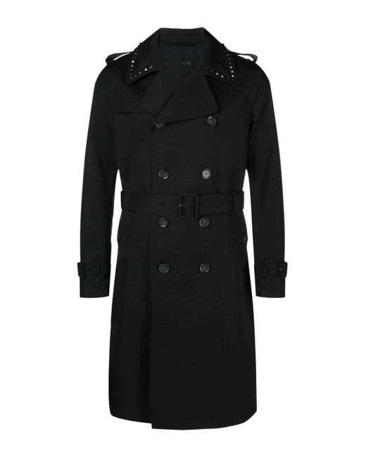Valentino Black Untitled Stud Trench for men