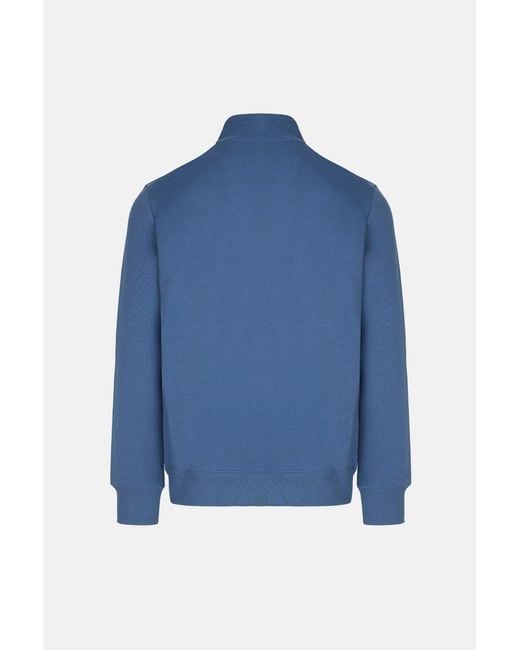 Paul Smith Blue Zebra 1/4 Zip Sweater for men