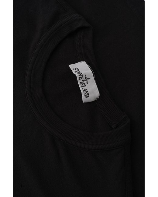 Stone Island Black Slant Pocket 2100008 T Shirt for men