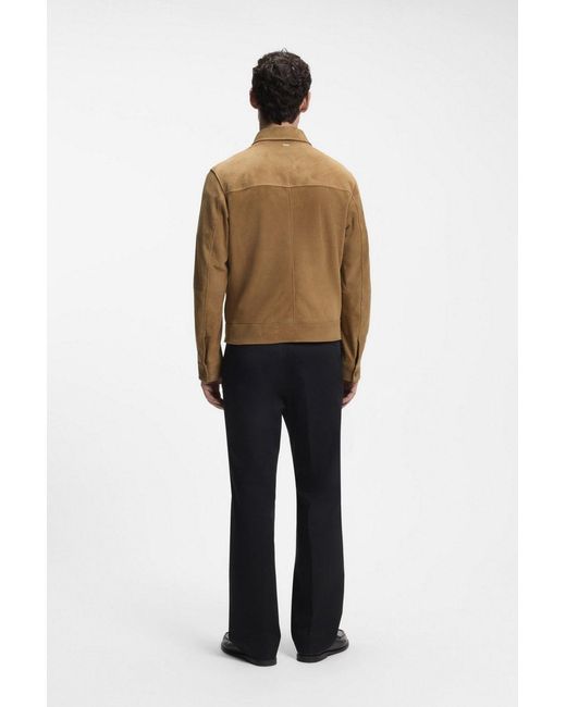 Boss Natural H Malbano 7 Leather Jacket for men