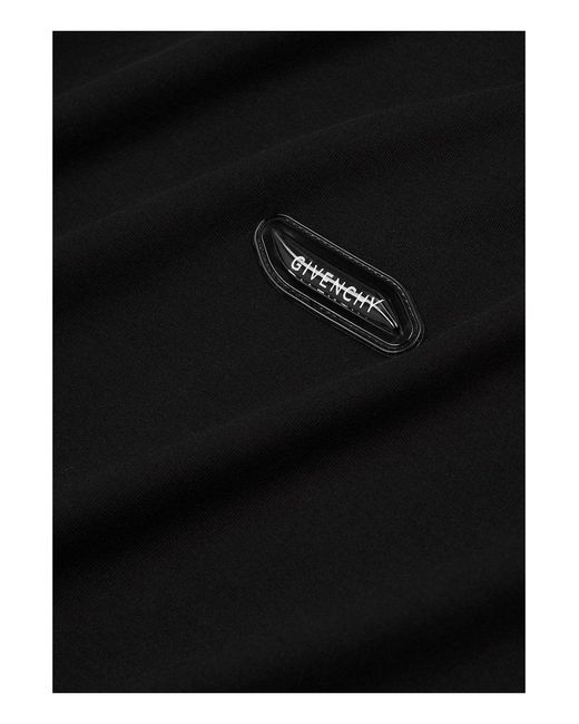 Givenchy Black Plaque Slim Fit T Shirt for men