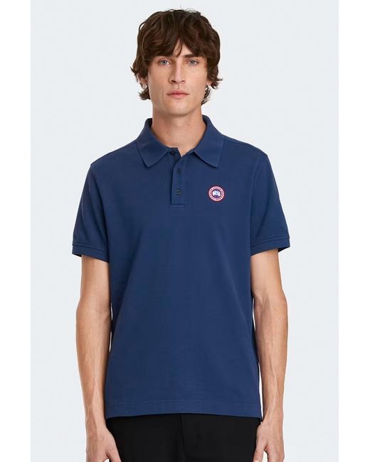 Canada Goose Blue Beckley Polo for men