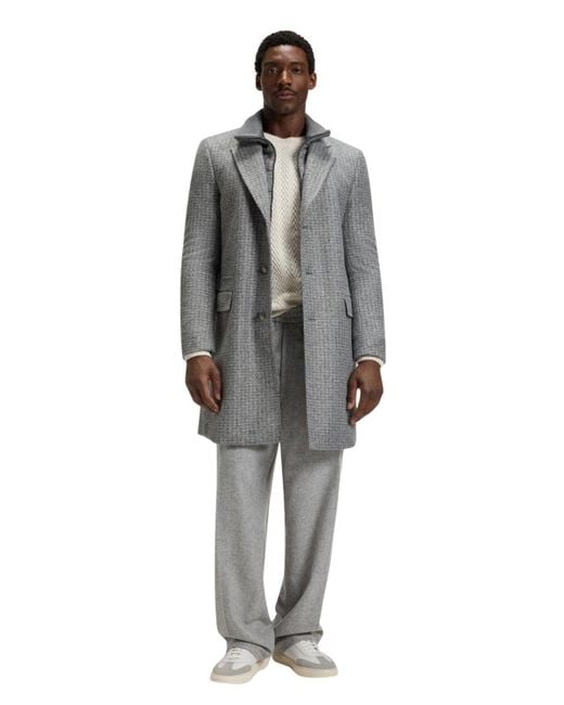 Boss Gray H Hyde J Bib Pad 254 Coat for men