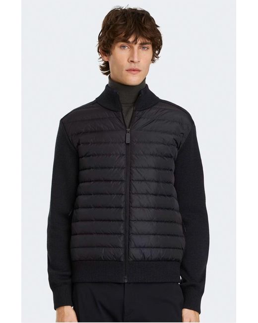 Canada Goose Blue Hybridge Knit Jacket for men