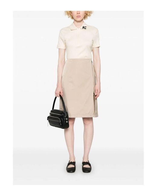 Moncler Natural Mid Length Skirt