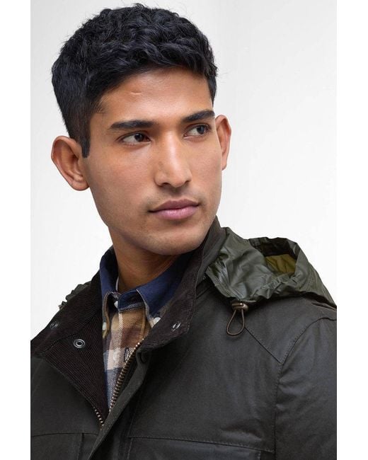 Barbour Black Corbridge Wax Jacket for men