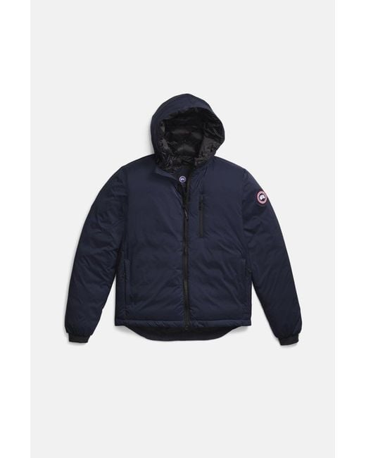 Canada Goose Blue Lodge Hooded Jacket for men