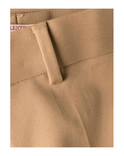 Valentino Natural Cotton Gabardine Pants for men