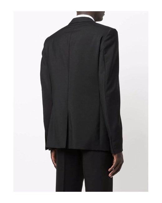 Givenchy Black Slim Hook & Bar Satin Jacket for men