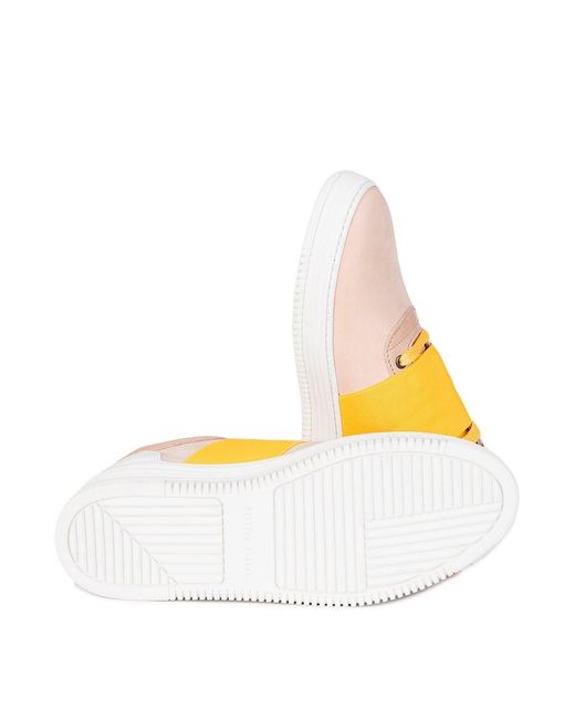 Filling Pieces Yellow Low Top Straps for men