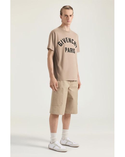 Givenchy Green Embroidery T Shirt for men