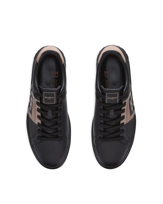 Balmain Black B Court Pb Sneakers for men