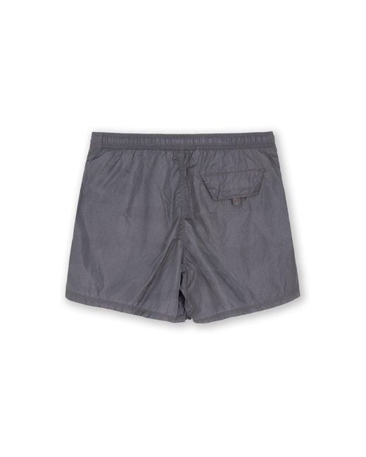 Stone Island Gray Brand Swimshorts for men