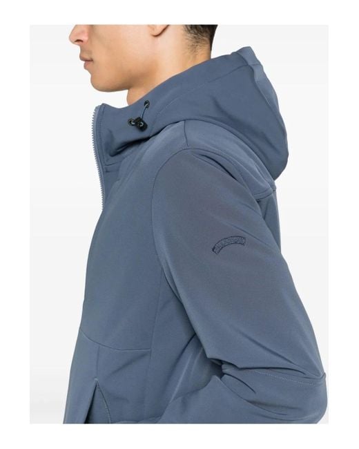 Paul & Shark Blue Re Shark Shell Jacket for men