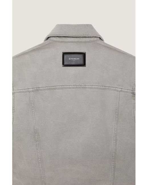 Givenchy Gray Denim Western Jacket for men