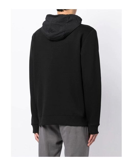 HUGO Black Doregano Hooded Top for men