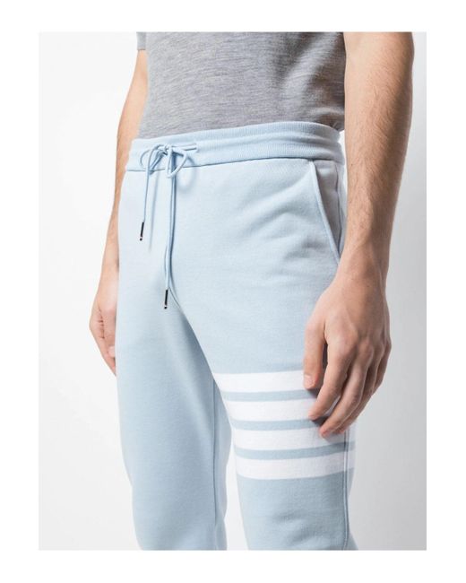 Thom Browne Blue Classic 4 Bar Sweatpant for men