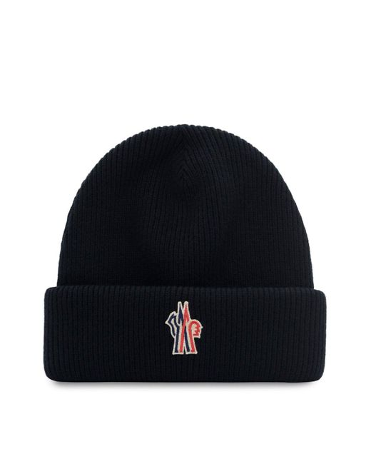 Moncler Branded Wool Hat Colour: Black