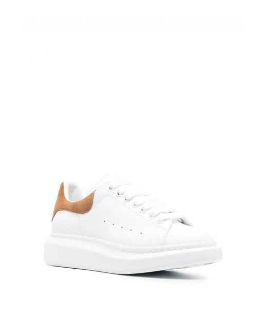 McQueen White Oversized Sole Sneakers for men